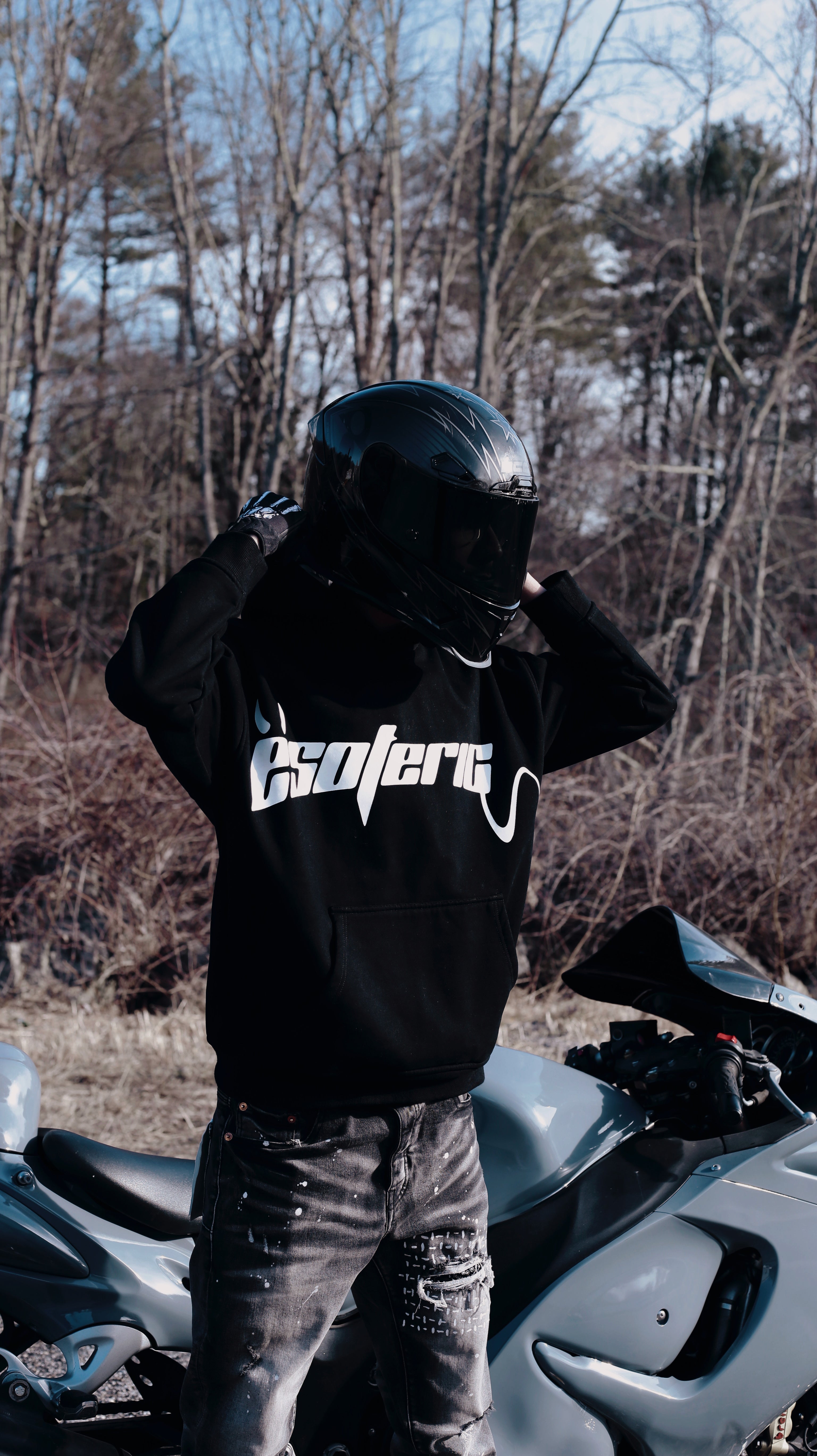 The Power of Silence: Black Hoodie by Esoteric Mafia